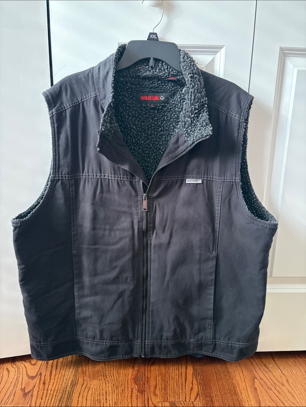 Wolverine Black Sherpa Lined Work Vest Size XL